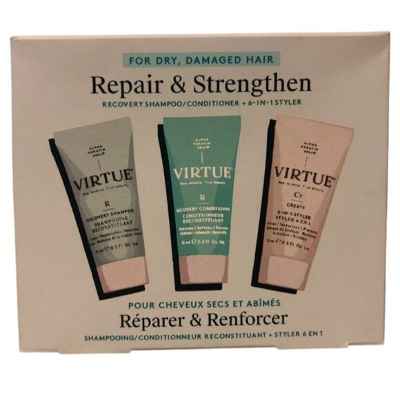 Virtue Repair & Strengthen Recovery Shampoo Conditioner 6-in-1 Styler 0.5oz/15mL - Picture 2 of 3